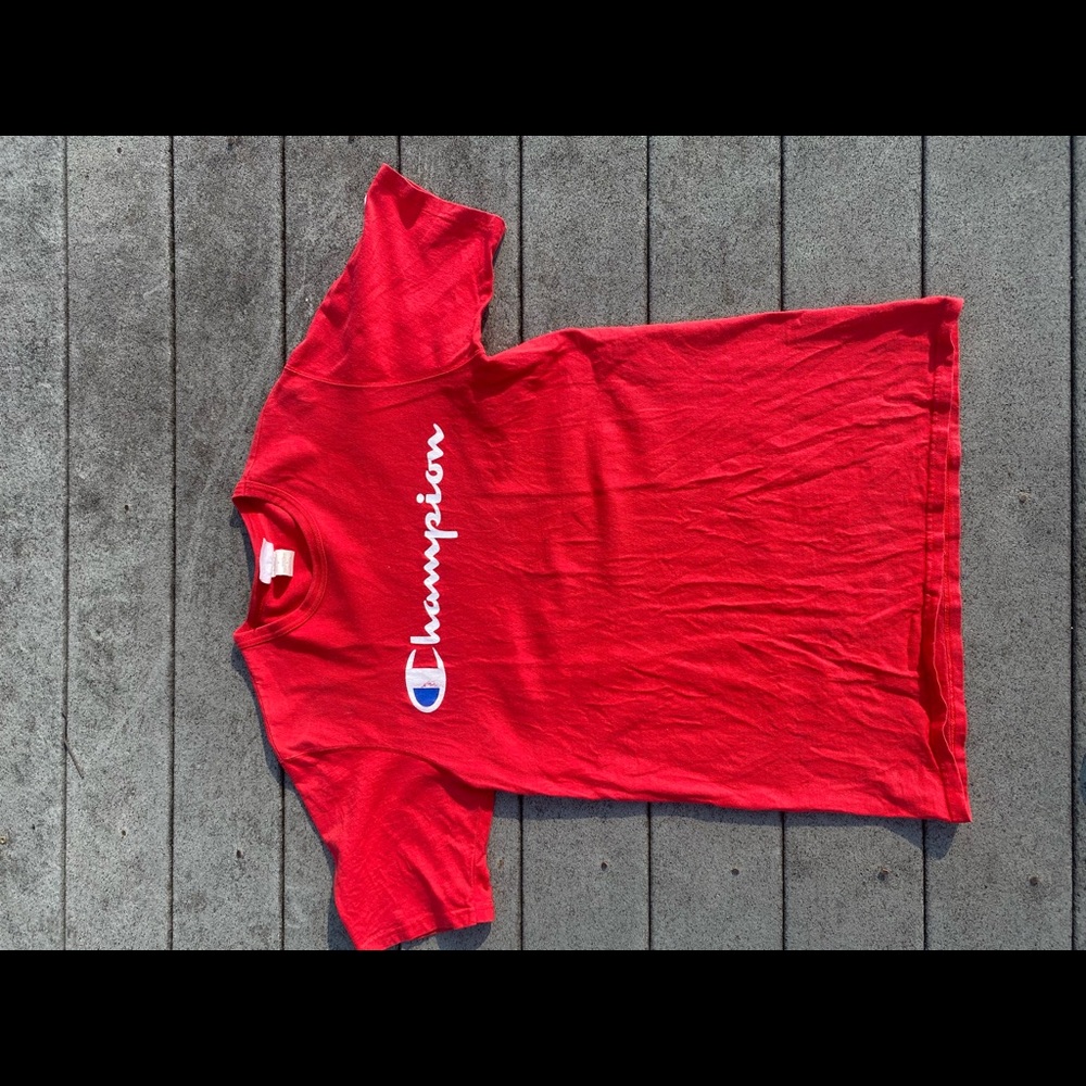 Red Champion Tshirt size Large